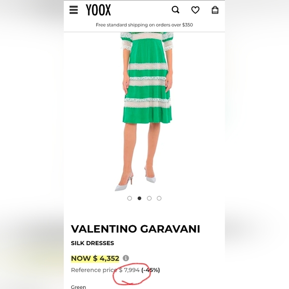 Valentino ruffled tulle and velvet MSRP $8000 silk midi dress, Emerald Green NWT - Picture 12 of 13